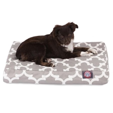 MAJESTIC PET Gray Trellis Small Orthopedic Memory Foam Rectangle Dog Bed 78899551248